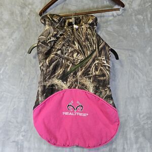 Realtree Edge Camo Hot Pink Dog Jacket Fleece Lined Washable XL Hunting Outdoors